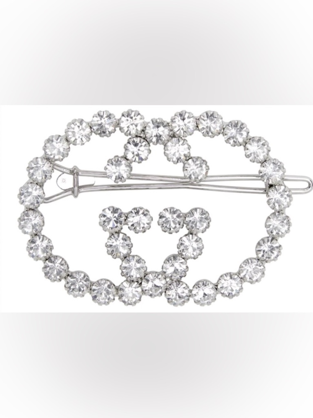Gucci Silver Interlocking G Hair Clip - Picture 1 of 9